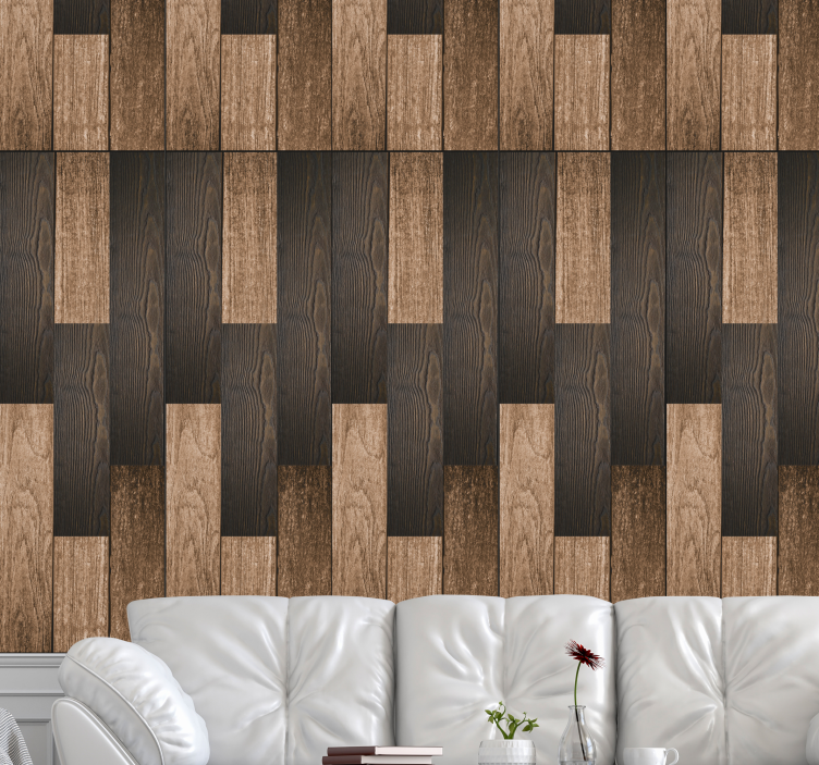 The smell of wood Textured Wallpaper - TenStickers
