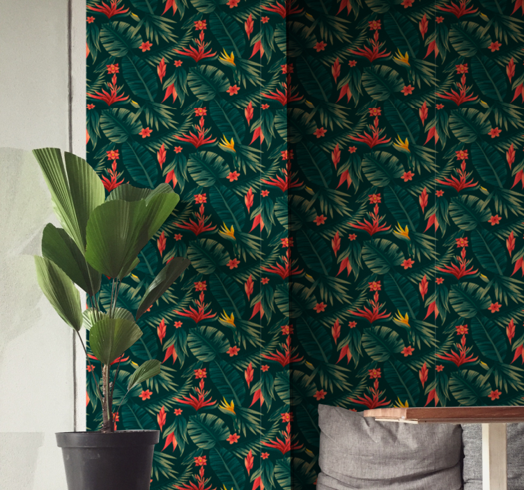 Tropical Flora nature wallpaper - TenStickers