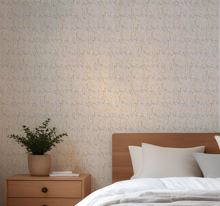 Urban vintage letters letters wallpaper - TenStickers