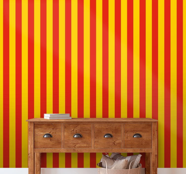 Vibrant Stripes vertical stripe wallpaper - TenStickers