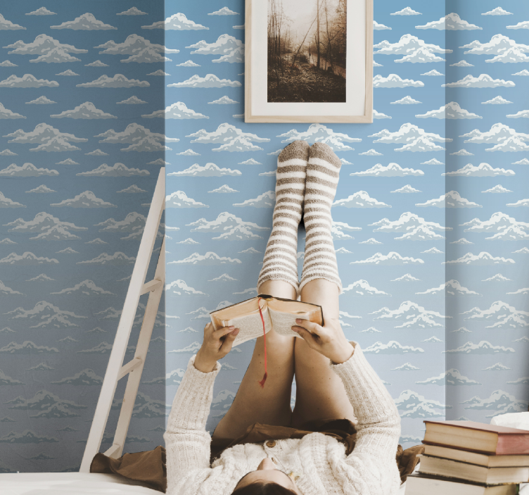 wallpaper clouds Abstract Wallpaper - TenStickers