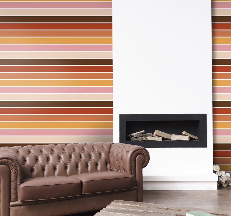 Warm Shades horizontal wallpaper - TenStickers