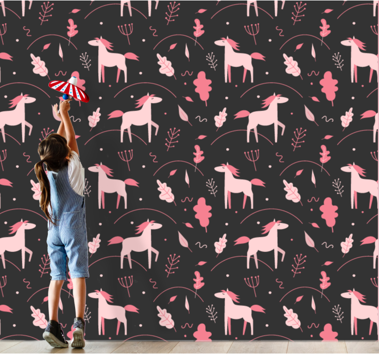 Whimsical Forest Fauna animal wallpaper - TenStickers