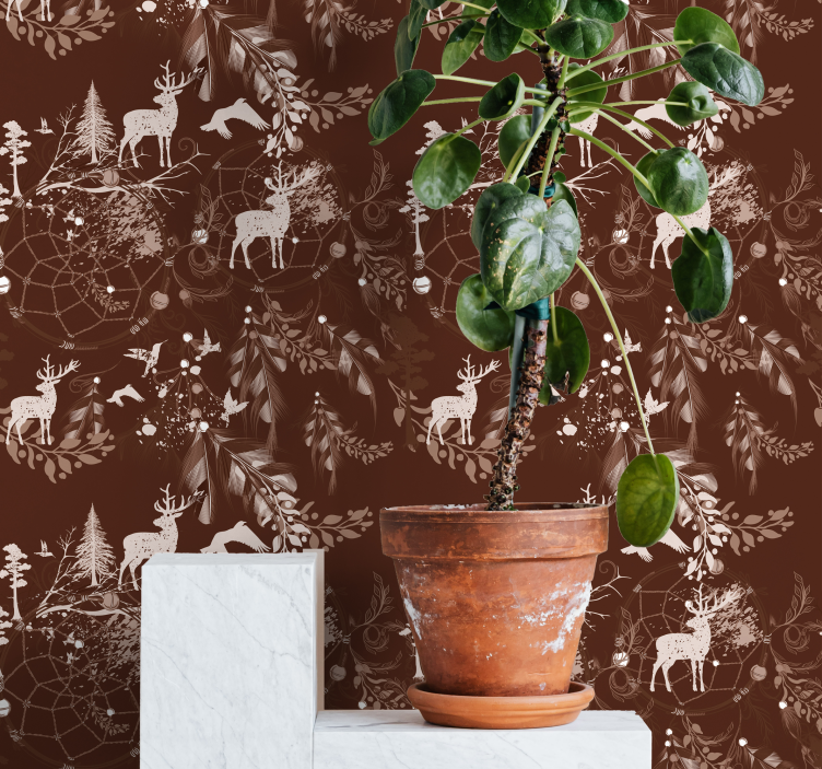 Woodland Creatures animal wallpaper - TenStickers