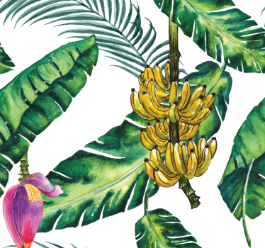 Tropical Flora Harmony nature wallpaper - TenStickers
