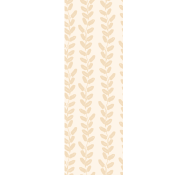 Beige vertical twigs leaf wallpaper - TenStickers