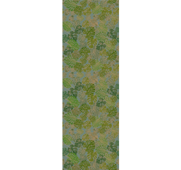 Monstera green motif leaf wallpaper - TenStickers