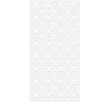 Curved grey elegant pattern master bedroom wallpaper - TenStickers