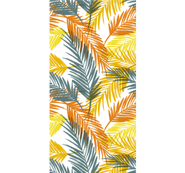 Tropical Palm Foliage leaf wallpaper - TenStickers