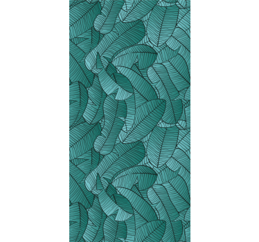 Tropical Foliage Display leaf wallpaper - TenStickers