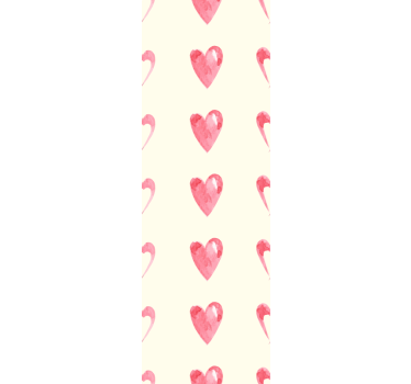 Heart motif design master bedroom wallpaper - TenStickers