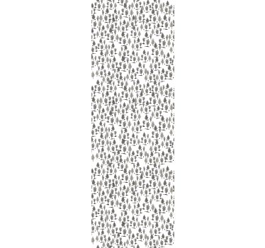Nordic black silhouettes tree wallpaper - TenStickers