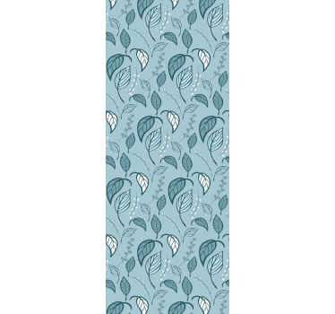 Scandinavian sprout leaf wallpaper - TenStickers