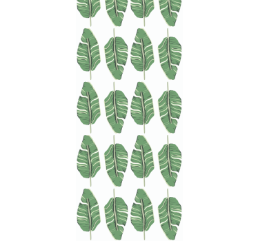 Leafy Green Elegance leaf wallpaper - TenStickers