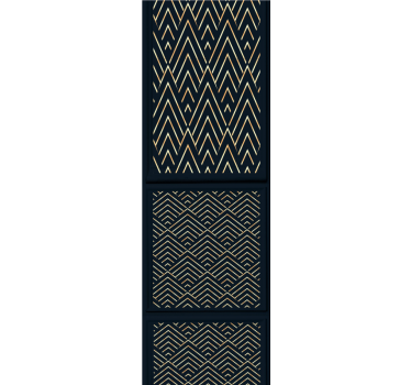 Stylish zigzag lines master bedroom wallpaper - TenStickers