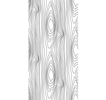 Linear tree rings wood effect wallpaper - TenStickers