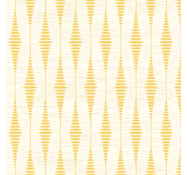 Yellow rabaul ikat shapes wallpaper - TenStickers