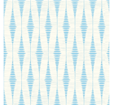 Light blue rabaul ikat shapes wallpaper - TenStickers