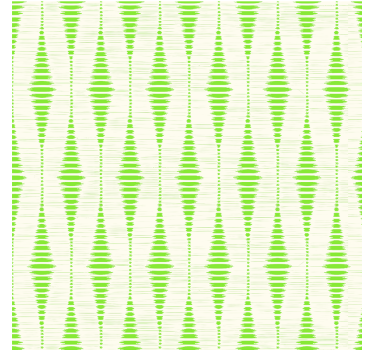 Green rabaul ikat shapes wallpaper - TenStickers