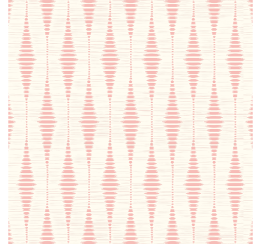 pastel pink rabaul ikat shapes wallpaper - TenStickers
