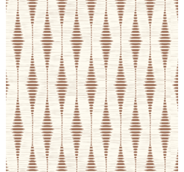 Mocha Mousse rabaul ikat shapes wallpaper - TenStickers