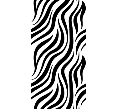 Geometric wallpaper in black and white zebra stripes - TenStickers