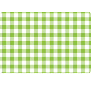 Geometric wallpaper in green checked plaid design - TenStickers