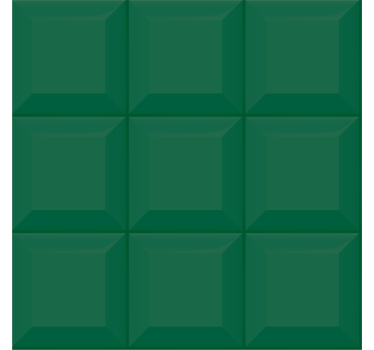 Geometric wallpaper 3d green squares design - TenStickers