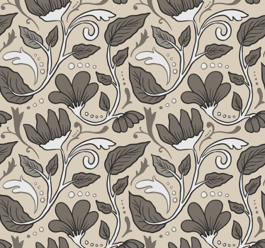 Vintage floral bedroom wallpaper - TenStickers