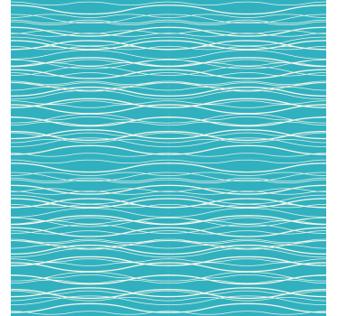 Bedroom wallpaper in natural seawater hues - TenStickers