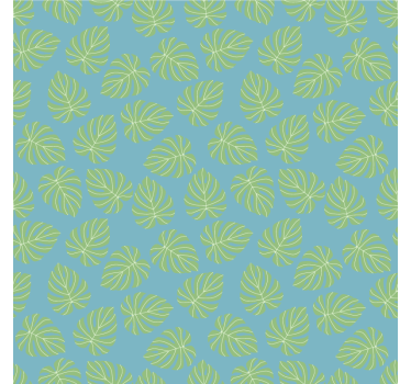 Bedroom wallpaper summertime green leaves design - TenStickers