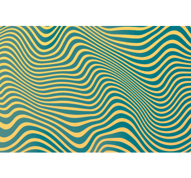 Bedroom wallpaper retro lines design - TenStickers