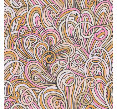 Kallax abstract bedroom wallpaper - TenStickers