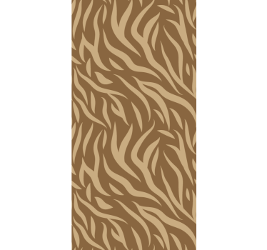 Bedroom wallpaper in brown and beige tiger skin - TenStickers