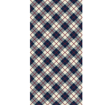 Bedroom wallpaper classic scotland check design - TenStickers