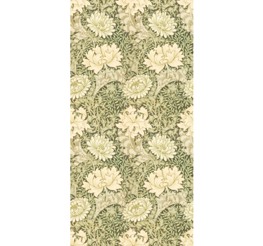 Bedroom wallpaper modern style chrysanthemum - TenStickers