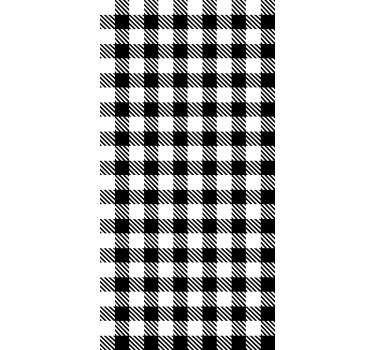 Black and white vichy bedroom wallpaper - TenStickers