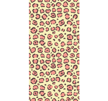 Bedroom wallpaper leopard fur design - TenStickers