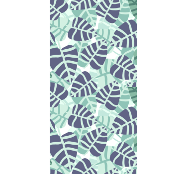 Bedroom wallpaper with colorful tropical flowers pattern - TenStickers