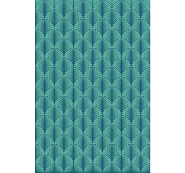 Green blue bedroom wallpaper - TenStickers