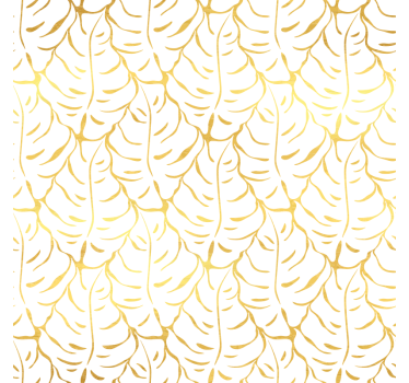Graceful tropical leaves bedroom wallpaper - TenStickers