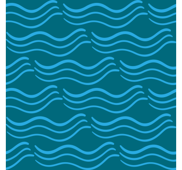 Bedroom wallpaper flowing aqua designs - TenStickers
