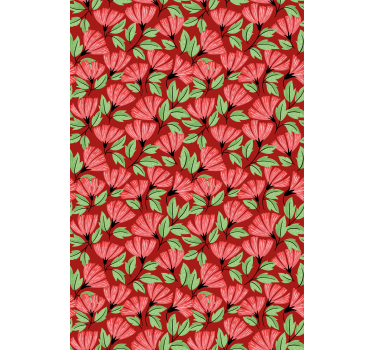 Bedroom wallpaper floral graphic design - TenStickers