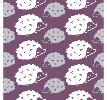 Bedroom wallpaper adorable hedgehog design - TenStickers