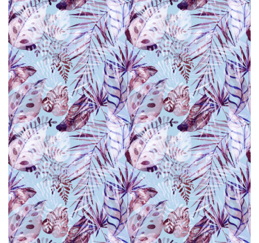Bedroom wallpaper floral foliage designs - TenStickers