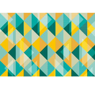 Office wallpaper story of triangles - TenStickers