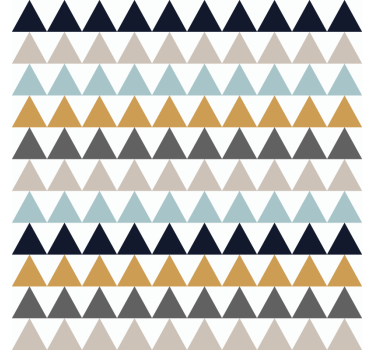 Office wallpaper sober nordic triangles - TenStickers