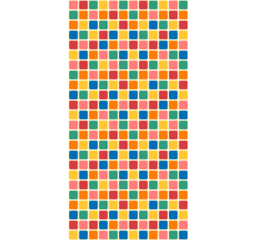 Office wallpaper multicolor squares - TenStickers