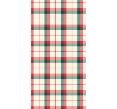 Office wallpaper christmas tartan design - TenStickers