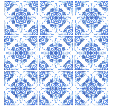 Stone effect wallpaper classic blue design - TenStickers